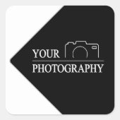 Custom Sjabloon Bedrijf Creëer Uw Eigen Vierkante Sticker (Voorkant)