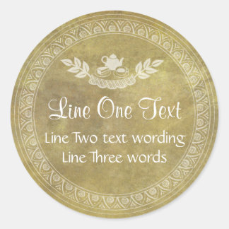 Custom Sjabloon Food Gift Sticker
