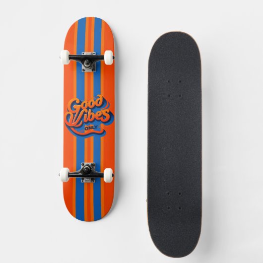 Custom Skateboard Deck - "Good Vibes" (Recto)