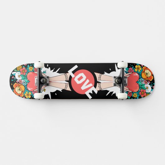 Custom Skateboard Deck - "Hands with Heart" (Horz)