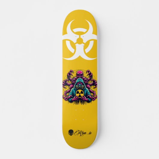 Custom Skateboard Deck - "Mutant Biohazard" (Devant)