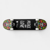 Custom Skateboard Deck - "Peace and Love" (Horz)