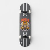 Custom Skateboard Deck - "Pumpkin Zombie" (Recto)