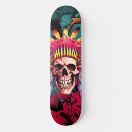 Custom Skateboard Graffiti Native Amerikaanse sche (Voorkant)