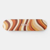 Custom Skateboard with 70s Retro Wave Graphic (Horz)