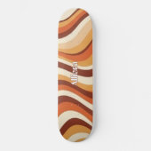 Custom Skateboard with 70s Retro Wave Graphic (Recto)