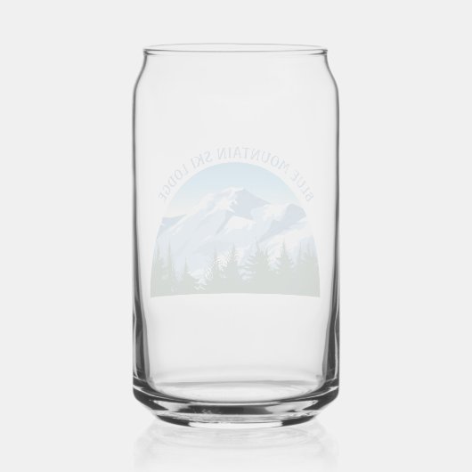 Custom Ski Lodge Winter Resort Snowy Mountain (Verso)