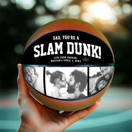 Custom SLAM DUNK Dad Photo Collage Cool Basketbal