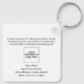 Custom Sluiting Gift Sleutelhanger voor ECHTE agen (Achterkant)