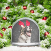 Custom Snow Globe with Your Dog’s Photo (Noël)