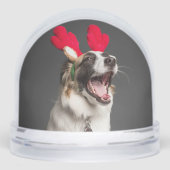 Custom Snow Globe with Your Dog’s Photo Sneeuwbol (Voorkant)