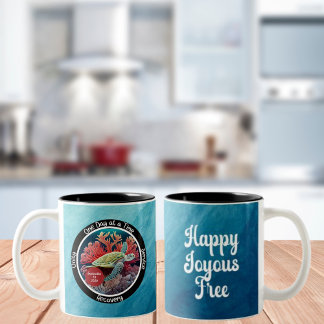 Custom Sobriety Recovery Milestone Gift - Schildpa Tweekleurige Koffiemok