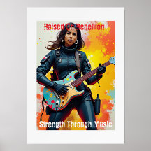 Custom Soldier Girl Gitarist Art Inspirerend