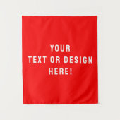 Custom Solid Red Tapestry – gepersonaliseerd voor  Wandkleed (Voorkant)