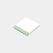 custom solid sage green natural brown line post-it® notes (Schuin)