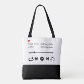 Custom Song Title Tote Bag |Personalized Music bag (Dos)