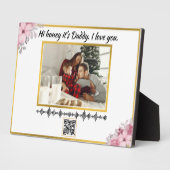 Custom Soundwave QR Code Art | Voice Recording Gif Fotoplaat (Zijkant)