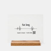 Custom Soundwave Song Acrylic Block-Personalized (Recto)