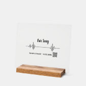 Custom Soundwave Song Acrylic Block-Personalized (Angle)