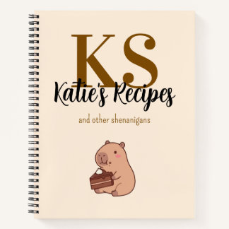 Custom Spiral Journal Notebook | Recipe Book