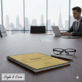 Custom Spiral Notitieboek met Naam & Zakelijke Log