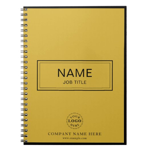 Custom Spiral Notitieboek met Naam & Zakelijke Log (Voorkant)