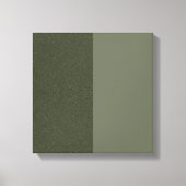 Custom Split Moss Green Canvas — Textuur + Solid (Voorkant)