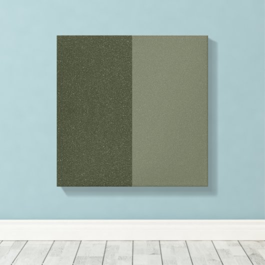 Custom Split Moss Green Canvas — Textuur + Solid Afdruk (Insitu (Houten vloer))