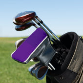 Custom Split-Tone Paarse Golf Head Hoesje Golfheadcover (Insitu)