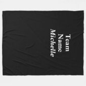 Custom Sport Team Naam Fleece Deken (Voorkant (Horizontaal))