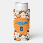 Custom Sports Balls Birthday  (Seltzer Voorkant)