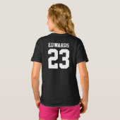 Custom Sports Numbered With Team Name T-shirt (Achterkant volledig)