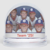 Custom Sports Team Keepsake Sneeuwbol (Voorkant)