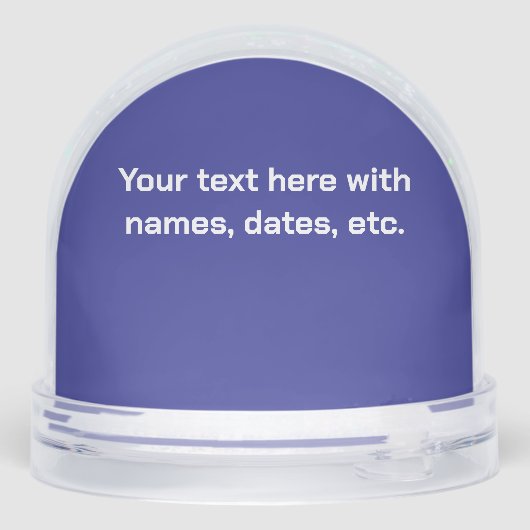 Custom Sports Team Keepsake Sneeuwbol (Achterkant)