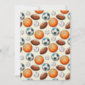 Custom Sports Theme Kids Birthday Invitation (Dos)