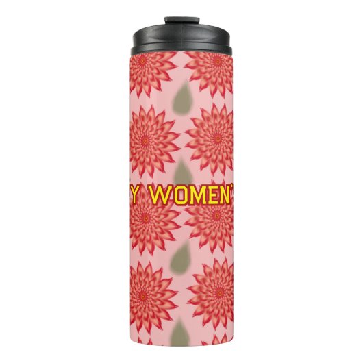 Custom Spring Flower Women's Day Pattern  Thermosbeker (Voorkant)