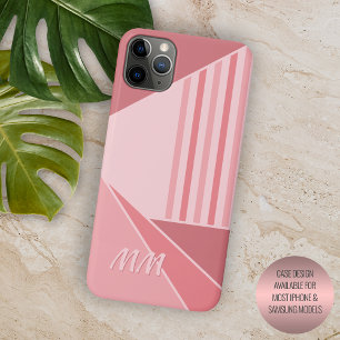 Custom Spring Peach Pink Light Blush Mod Art iPhone 11 Pro Max Hoesje