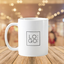 Custom Square Business Logo minimalist Plain White