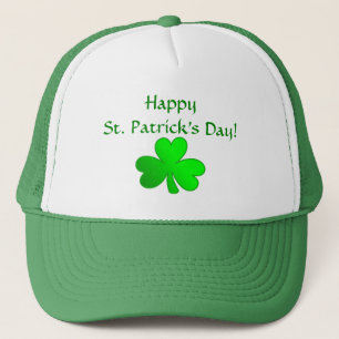 Custom St Patrick Day Casquette vert avec Shamrock