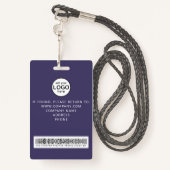 Custom Staff Barcode Event Badge (Achterkant met draagriem)
