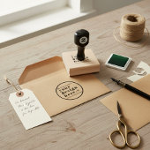 Custom Stamp Your Design Upload 2.5" Rubberstempel