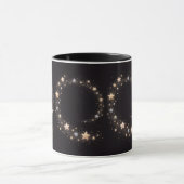 Custom Star Spiral Initials Gift Mug Mok (Midden)