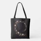 Custom Star Spiral Initials Gift Tote Bag (Achterkant)