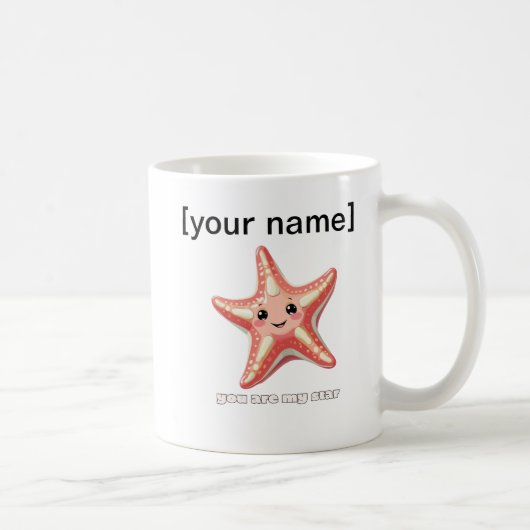 Custom Starfish Mug – You Are My Star (Droite)