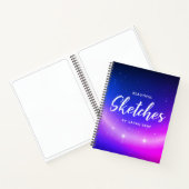 Custom Stars  naam Sketchbook Notitieboek (Binnen)