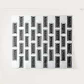 Custom Step and Repeat Fabric Backdrop Wandkleed (Voorkant (horizontaal))