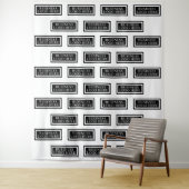 Custom Step and Repeat Fabric Backdrop Wandkleed (In situ)