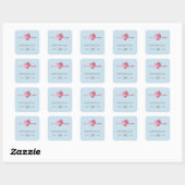 CUSTOM STICKER SEAL schattig bruiloft vingerafdruk (Vel)