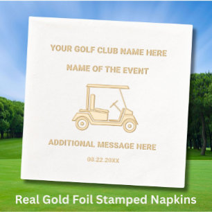 Custom Stlish Golf Club League Événement Real Gold