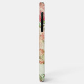 Custom Stoffig Roze Bloemen Roos Patroon Case-Mate iPhone Case (Achterkant/links)